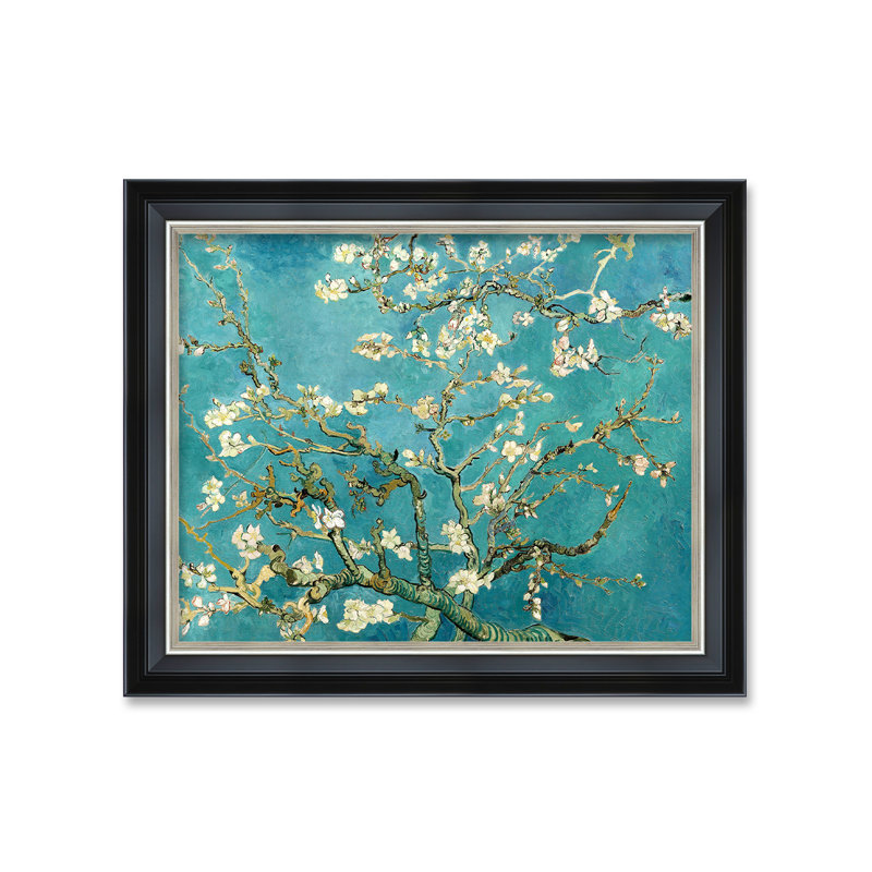 Vincent Van Gogh «Almond Blossoms» sur, Cadre photo noir, H 16 po x l 20 po