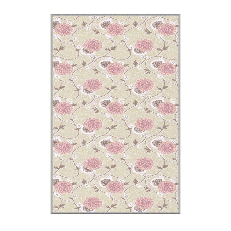 Antibacterial Hall Carpet, 3D Digital Printed, 3.3 x 4.9 ft | 100% Polyester, 0.3 in Pile Height, Non-Slip Underside, Machine Washable, Durable & Easy Care | Perfect for Living Room, Entryway & Home Décor