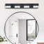 Luminaire de salle de bain 4 lumières en acrylique noir mat pour miroir, douche et décor de salle de bain-1818524824-1818524826-1818524829