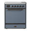 Majestic III Series 30 Inch Induction Range with 4 Induction Elements in Matte Graphite (Brass Trim)-500614275-500614276