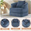 Fauteuil demi-tonneau d'appoint convertible surdimensionné rembourré-884801911
