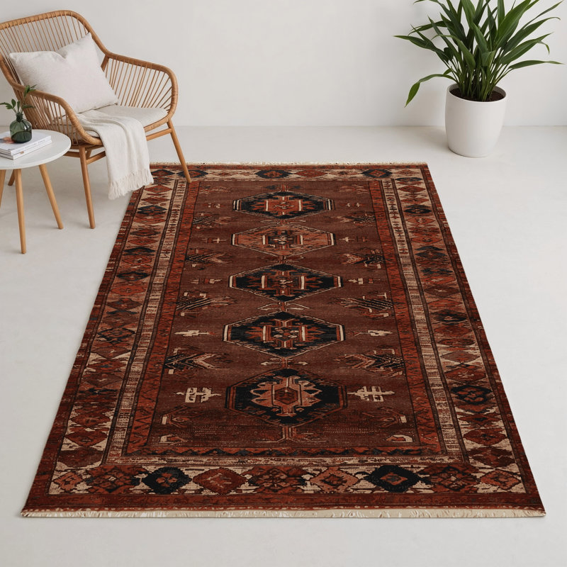 Tapis turc intérieur et extérieur brun, Rectangle 9 pi x 12 pi