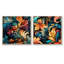 Wickham - Ensemble de 2 collages floraux et botaniques carrés-101861861-101861863