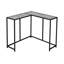 Table d'appoint, console, vestibule, étroit, d'angle, stratifié gris, métal noir, contemporain, moderne-2117496228-2117496229
