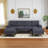 Komor Upholstered Sectional Symmetrical-253555773