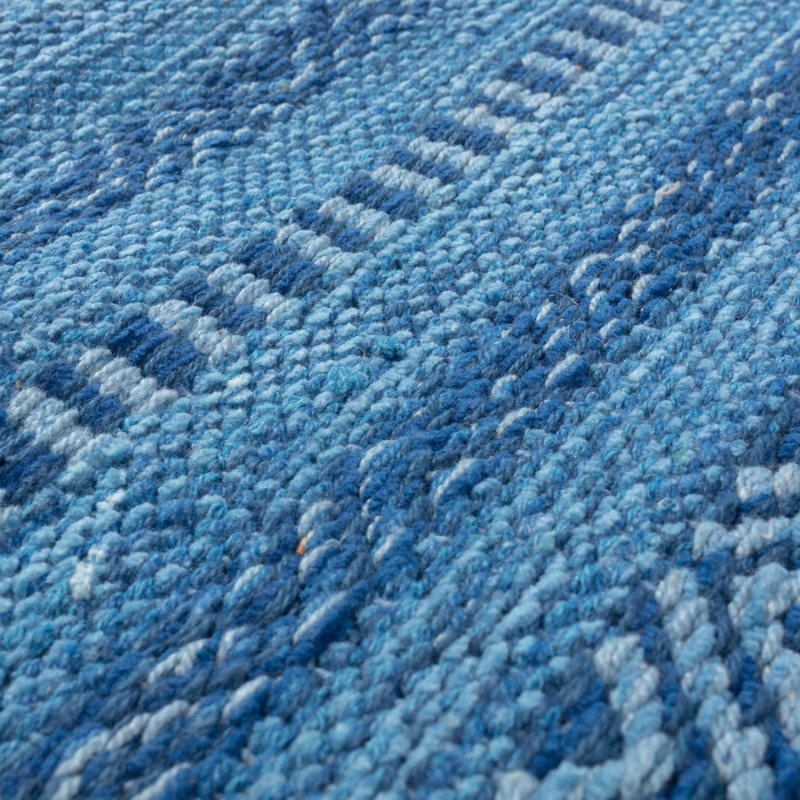 Eastleigh Geometric Cotton Hand Woven Area Rug, Rectangle 120 x 170cm