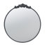 30" X 32" Classic Design Mirror With Round Shape And Baroque Inspired Frame For Bathroom