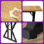 Table de salle à manger de style campagnard pour 6 personnes, table rectangulaire rustique moderne avec base en métal K-Trestle KELVio, grande table de salle à manger à dessus en bois pour les réunions de famille et le bureau personnel