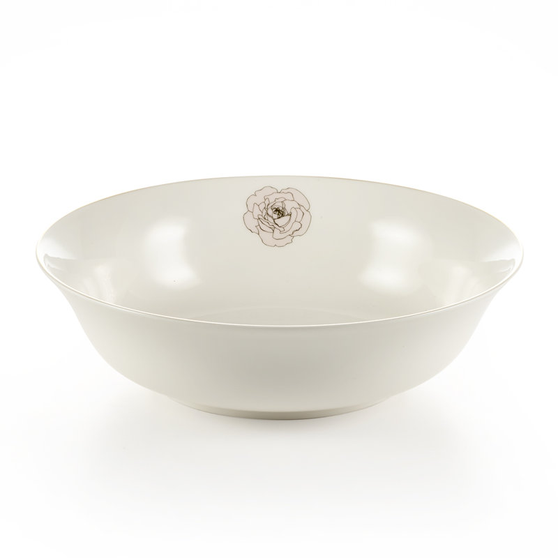 August Grove Gottlieb Bone China Salad Bowl