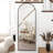 Alizeh Arched Metal Oversized Full Length Mirrors Wall Mirrors with Stand-2020763903-2020763890