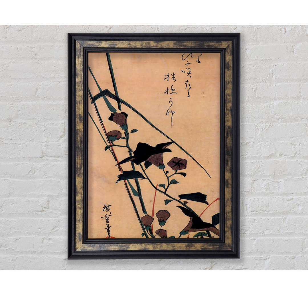 Hiroshige Chinesische Glockenblume und Schilf - Einzelner Bilderrahmen Kunstdrucke