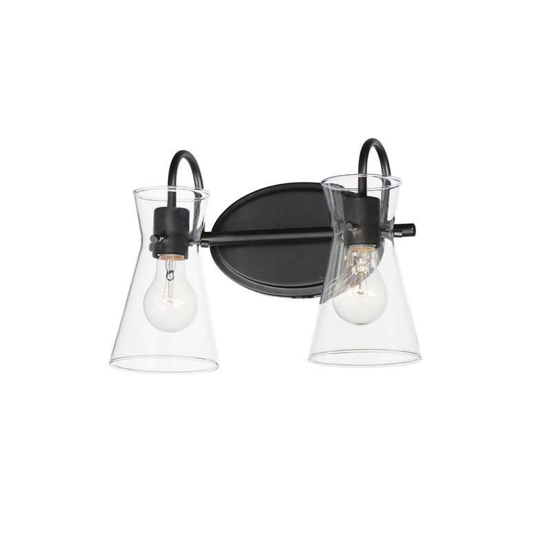 2 - Light Dimmable Vanity Light, Black