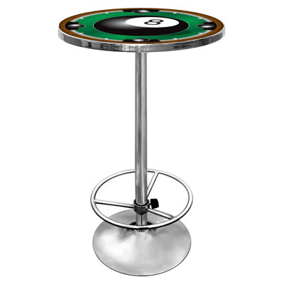 Rack'em 8-Ball Bar Table with Footrest