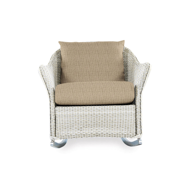 Weekend Retreat Outdoor Rocker Chair, Remy Cloud, Antique White