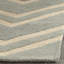 Tapis gris / beige en laine / coton / latex touffeté à la main Sanyla-957157412