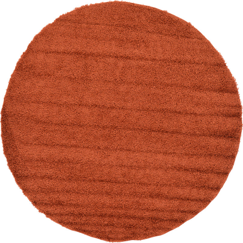 Tapis terre cuite Santra, Rond 7 pi 10 po