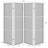 Kenabi Walnut 4-Panel Room Divider Folding Screen