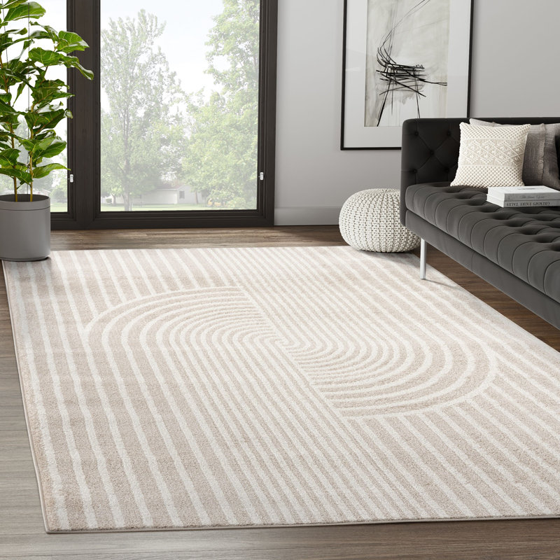 Tapis beige Vanesa NUE150A, Rectangle 5 pi 3 po x 7 pi 6 po
