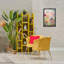 Toile flottante encadrée «Bright Floral Garden» par Roozbeh Bahramali-2014157520-2014157523