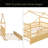 Wooden House Bed With Twin Size Trundle-1590981692