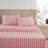 Martha Stewart Rose Ribbon Percale Cotton Red Sheet Set-116668763-115629656
