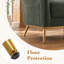 Ensemble de 3 fauteuils d'appoint rembourrés avec table d'appoint-765512956