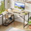 Aliff Modular L-Shaped Stainless Steel Computer Desk-690791897-690791898