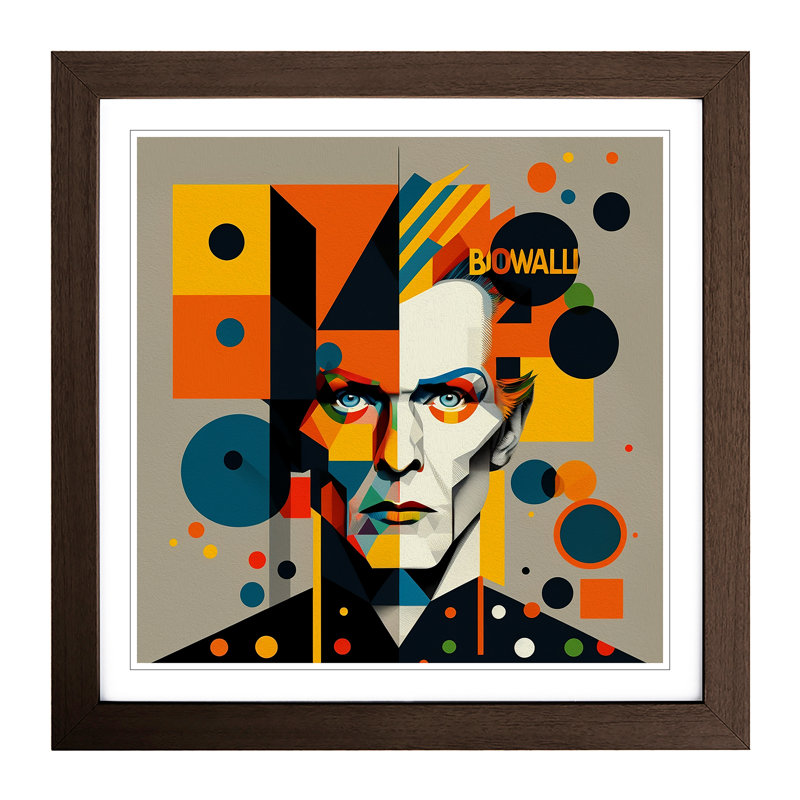 David Bowie Bauhaus - Framed Print, Walnut