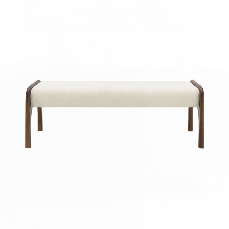 Banc long rembourré 50,25 po, Beige