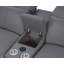 Canapé modulaire inclinable électrique en cuir véritable italien avec repose-tête et console sans fil-130140017