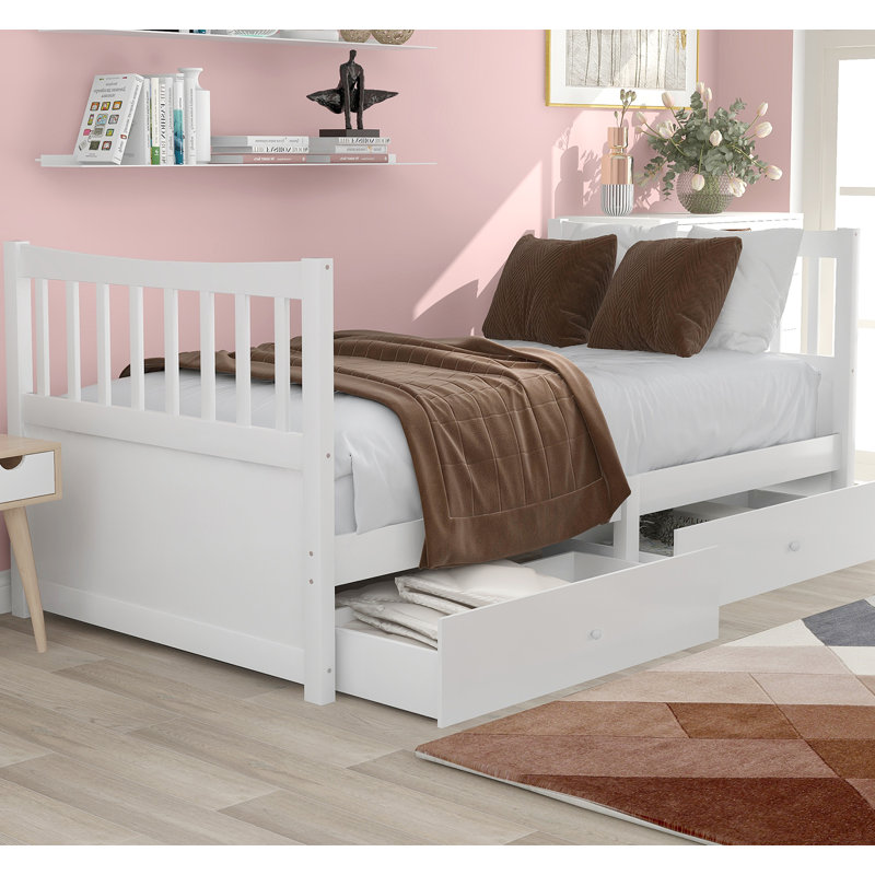 Mcclendon Standard with Storage Included, White