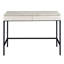 Bureau pour un travail de bureau efficace - 2 tiroirs, mobilier naturel et noir avec tiroirs