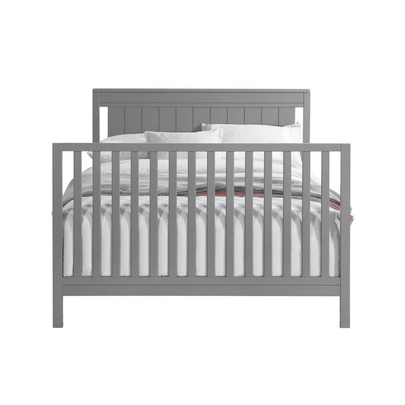 Lit de bébé convertible 4 en 1 Latium, Gris colombe