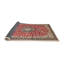 Tapis oriental en laine rouge / beige-194756487