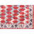 Hand-Knotted Rust & Multi Wool Area Rug – Traditional Tribal Geometric Design with Blue Accents-1295620328