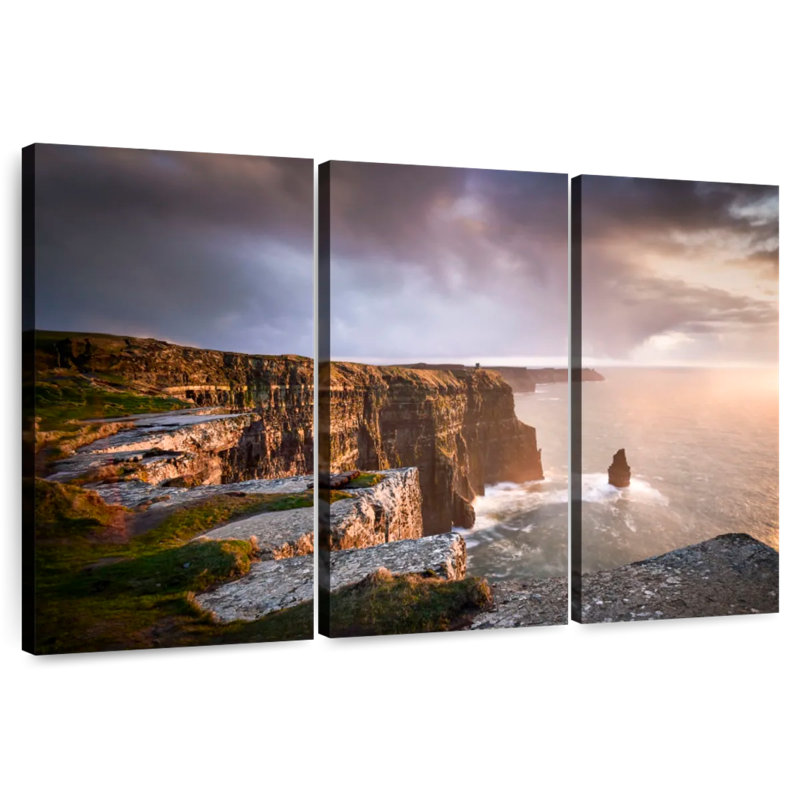Nicci Cliffs Of Moher Sunset Hues, 36" H x 57" W