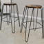 Tabouret de comptoir moderne noir de 24 po avec pieds en fer thermolaqué durable-1976184645-1993490515-1963779534