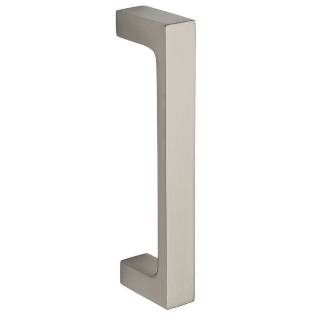 Door Pull Plate, 9.2" H x 2.7" W x 2.2" D, Satin Nickel