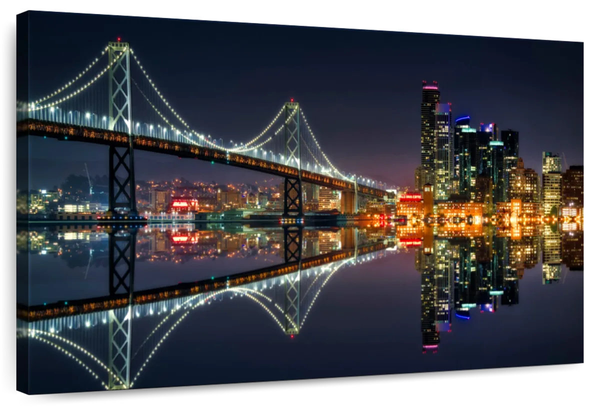 Curated visual reference: Picture Idea: Ebern Designs San Francisco Blue Hour Scene