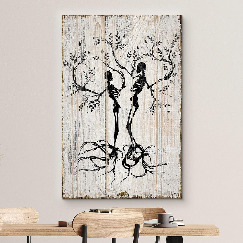 Moody Skull, Toile tendue, H 12 po x l 18 po x P 1,5 po