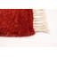 Tapis décoratif en laine rouge de conception unique 5 pi 2 po x 7 pi 11 po noué à la main New Age