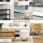 Repose-pieds avec rangement et repose-pieds avec tabouret