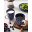  Ensemble de tasses d'inspiration japonaise 16 oz - 6 pièces en porcelaine bleu de cobalt