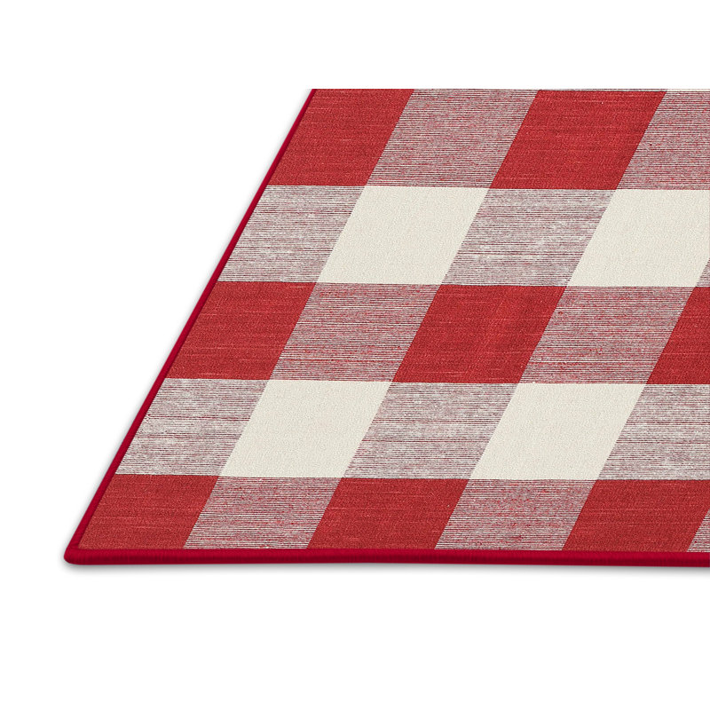 Plaid Indoor Rug, Rectangle 2' x 5'