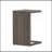 BUCHAREST Weather-Resistant PE Rattan C-Shaped Patio Side Table With Multi-Functional Design And Earthy Aesthetic