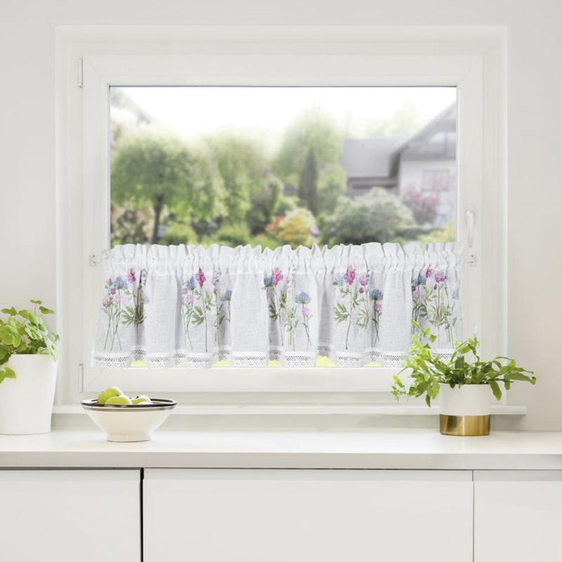 Wentzel Floral Tailored Window Pelmet, 150 W x 30 D cm