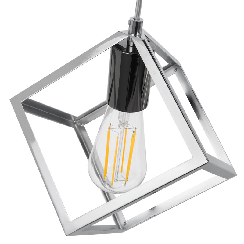 Abrie 3 - Light Steel Pendant
