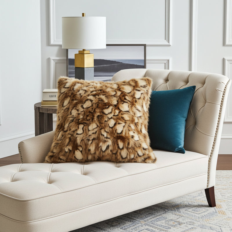 Brandy Fox Throw, 16" H x 16" W