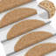 Carpet Stair Treads Cream 65x21x4 cm