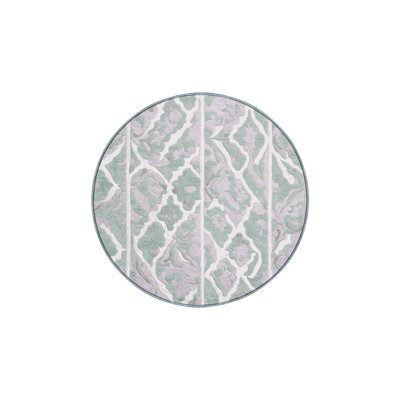 Tapis bleu soyeux et moelleux